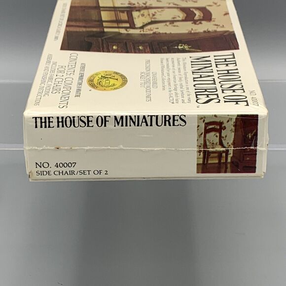 The House of Miniatures 2 Side Chair Set Dollhouse Kit 40007 X-ACTO Sealed NOS - Picture 6 of 9